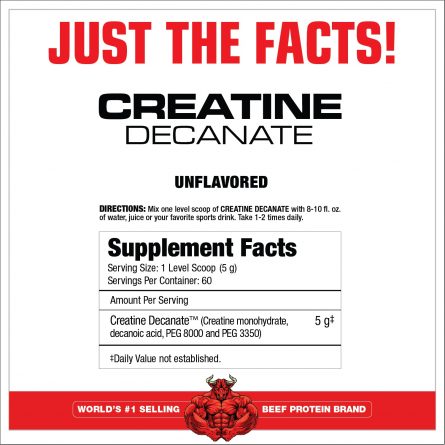 CARNIVOR CREATINE DECANATE SUPPLEMENT FACTS 1500x