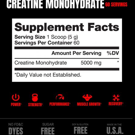 Creatine Monohydrate 7 SFP Unflavored