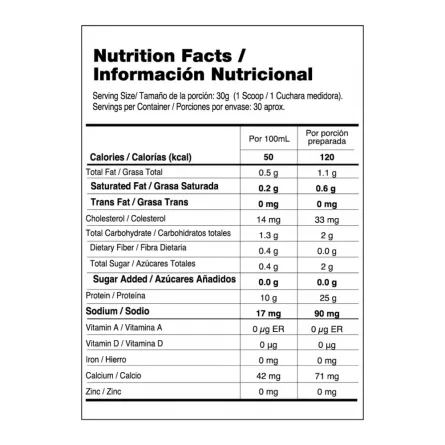 isolate army 2lb vainilla cremosa tabla