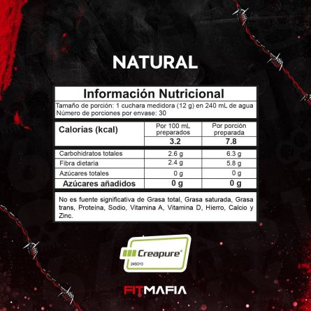 tabla legend natural